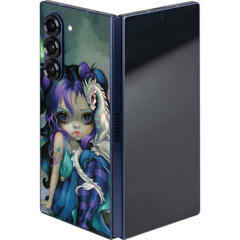 Winter Fairy With Frost Dragon by Jasmine Becket-Griffith Galaxy Z Fold6 Skin