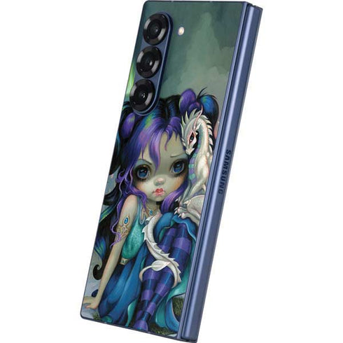 Winter Fairy With Frost Dragon by Jasmine Becket-Griffith Galaxy Z Fold6 Skin