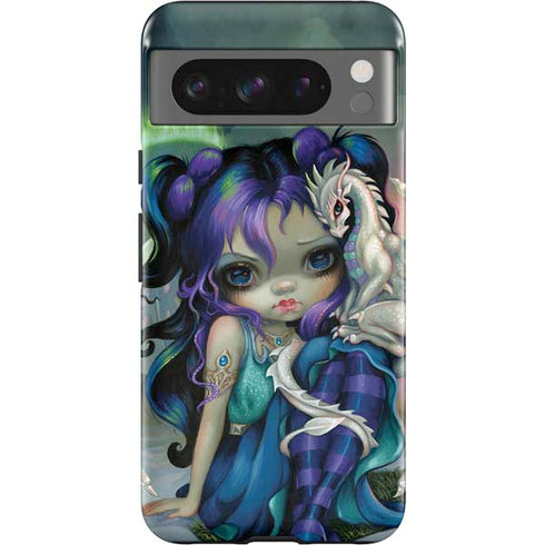 Winter Fairy With Frost Dragon by Jasmine Becket-Griffith Pixel Cases