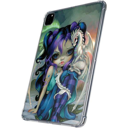 Winter Fairy With Frost Dragon by Jasmine Becket-Griffith iPad Pro 11in (2024) Clear Case