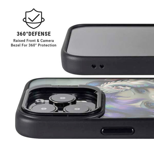 Winter Fairy With Frost Dragon by Jasmine Becket-Griffith iPhone 13 Pro Kickstand Case