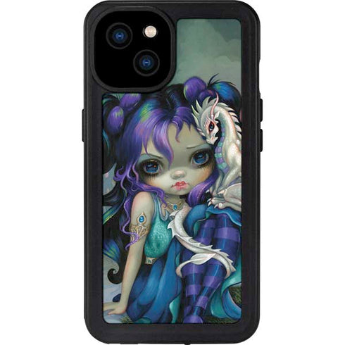 Winter Fairy With Frost Dragon by Jasmine Becket-Griffith iPhone 15 Plus Waterproof Case