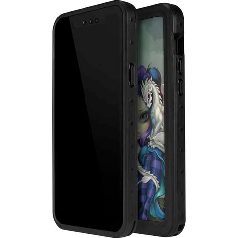 Winter Fairy With Frost Dragon by Jasmine Becket-Griffith iPhone 15 Plus Waterproof Case