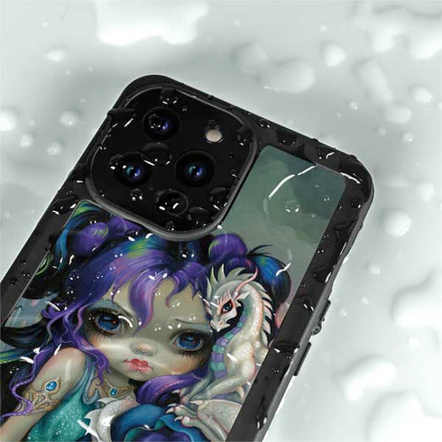 Winter Fairy With Frost Dragon by Jasmine Becket-Griffith iPhone 15 Pro Waterproof Case