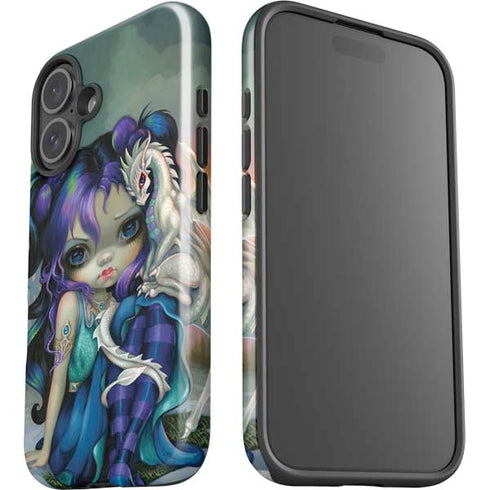 Winter Fairy With Frost Dragon by Jasmine Becket-Griffith iPhone 16 Impact Case