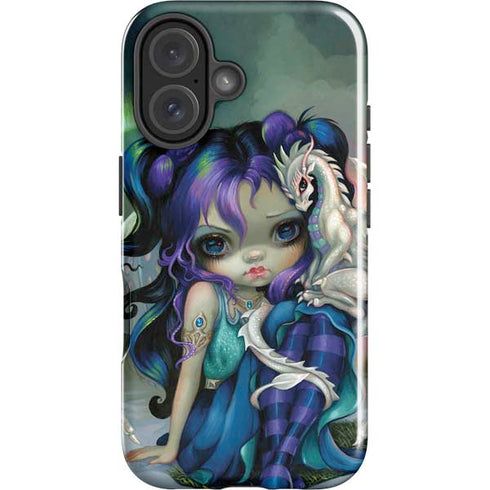 Winter Fairy With Frost Dragon by Jasmine Becket-Griffith iPhone 16 Plus Impact Case