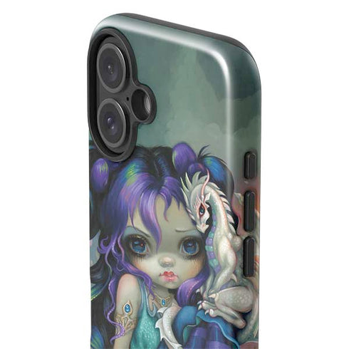 Winter Fairy With Frost Dragon by Jasmine Becket-Griffith iPhone 16 Plus Impact Case
