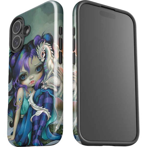 Winter Fairy With Frost Dragon by Jasmine Becket-Griffith iPhone 16 Plus Impact Case