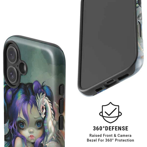 Winter Fairy With Frost Dragon by Jasmine Becket-Griffith iPhone 16 Plus Magsafe Impact Case