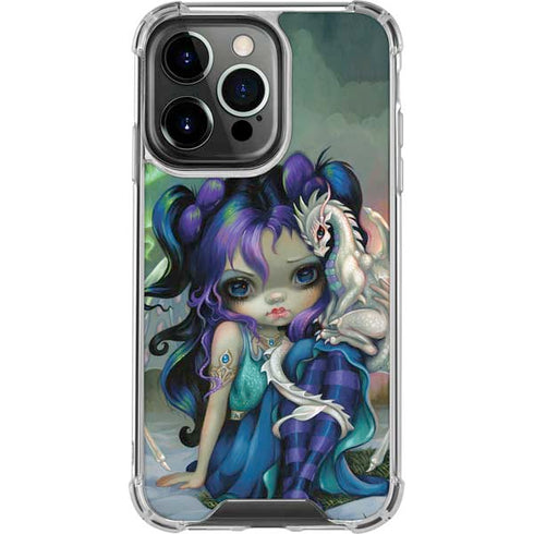 Winter Fairy With Frost Dragon by Jasmine Becket-Griffith iPhone 16 Pro Clear Case