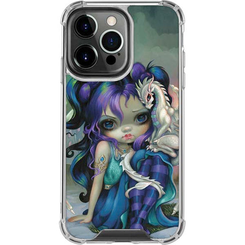 Winter Fairy With Frost Dragon by Jasmine Becket-Griffith iPhone 16 Pro Max Clear Case