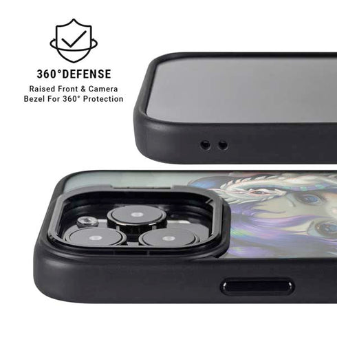 Winter Fairy With Frost Dragon by Jasmine Becket-Griffith iPhone 16 Pro Max Kickstand Case