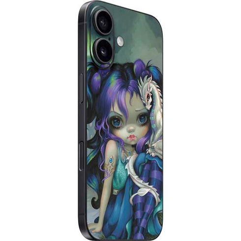 Winter Fairy With Frost Dragon by Jasmine Becket-Griffith iPhone 16 Skin