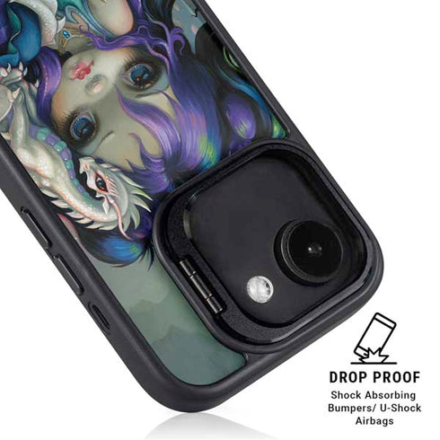 Winter Fairy With Frost Dragon by Jasmine Becket-Griffith iPhone 16e Kickstand Case