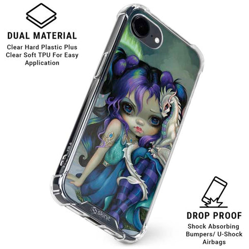 Winter Fairy With Frost Dragon by Jasmine Becket-Griffith iPhone 16e Clear Case