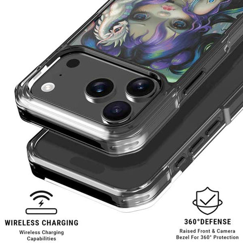 Winter Fairy With Frost Dragon by Jasmine Becket-Griffith iPhone 18 Pro Clear Case