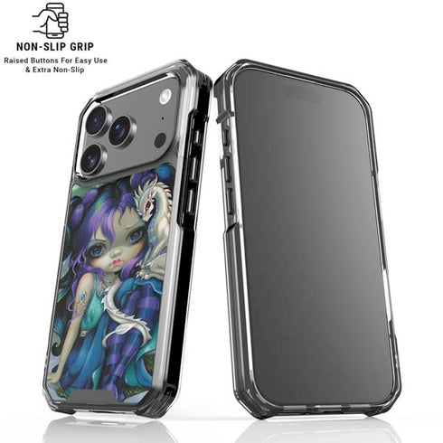 Winter Fairy With Frost Dragon by Jasmine Becket-Griffith iPhone 18 Pro Clear Case