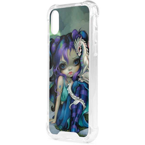 Winter Fairy With Frost Dragon by Jasmine Becket-Griffith iPhone XS Clear Case