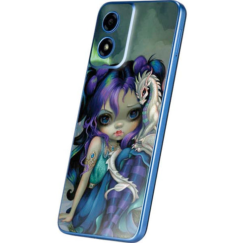 Winter Fairy With Frost Dragon by Jasmine Becket-Griffith Moto G Play 4G (2024) Skin