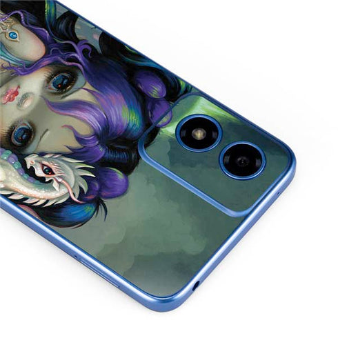 Winter Fairy With Frost Dragon by Jasmine Becket-Griffith Moto G Play 4G (2024) Skin