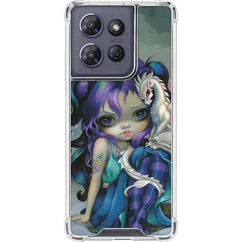 Winter Fairy With Frost Dragon by Jasmine Becket-Griffith Moto G Power 5G (2025) Clear Case
