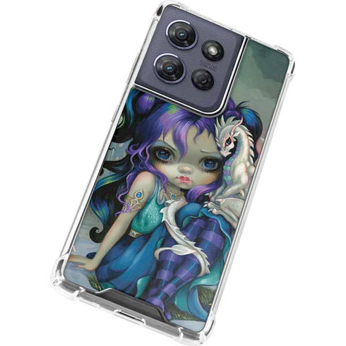 Winter Fairy With Frost Dragon by Jasmine Becket-Griffith Moto G Power 5G (2025) Clear Case