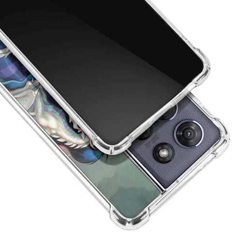 Winter Fairy With Frost Dragon by Jasmine Becket-Griffith Moto G Stylus 5G (2025) Clear Case