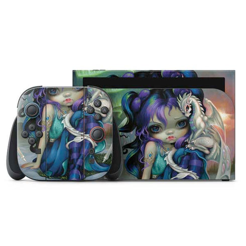 Winter Fairy With Frost Dragon by Jasmine Becket-Griffith Nintendo Skins