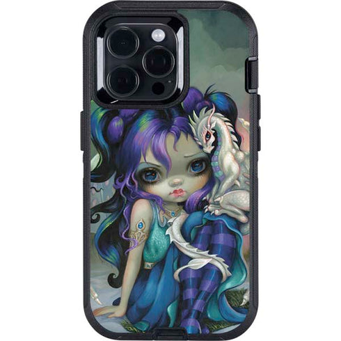 Winter Fairy With Frost Dragon by Jasmine Becket-Griffith Otterbox Defender iPhone Skin