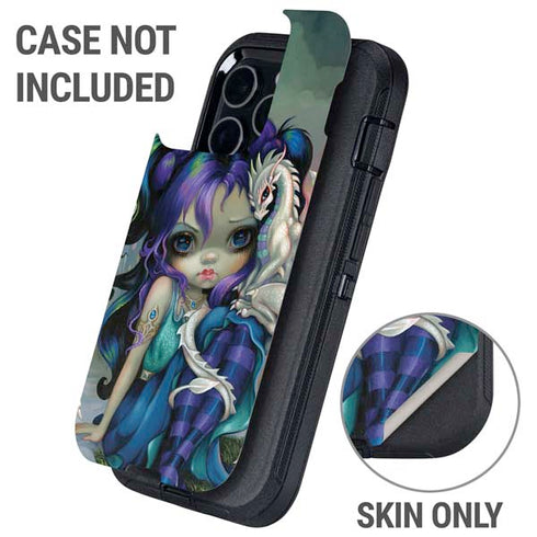 Winter Fairy With Frost Dragon by Jasmine Becket-Griffith Otterbox Defender iPhone Skin