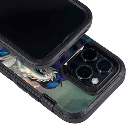 Winter Fairy With Frost Dragon by Jasmine Becket-Griffith Otterbox Defender iPhone Skin
