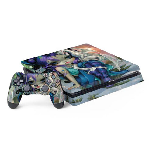 Winter Fairy With Frost Dragon by Jasmine Becket-Griffith PlayStation PS4 Skins