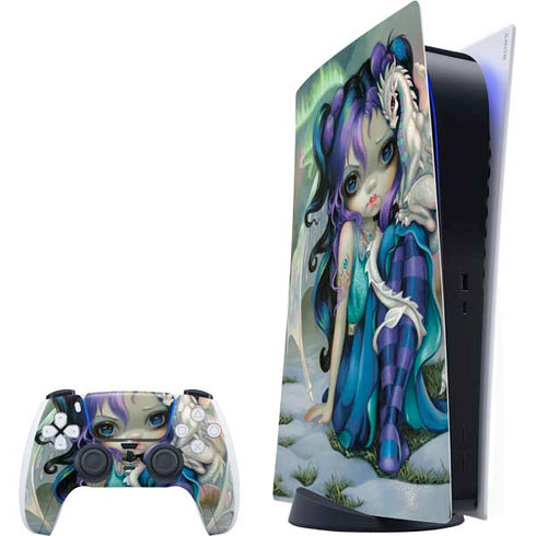 Winter Fairy With Frost Dragon by Jasmine Becket-Griffith PlayStation PS5 Skins