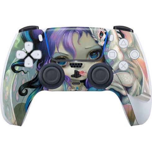 Winter Fairy With Frost Dragon by Jasmine Becket-Griffith PS5 Pro Bundle Skin