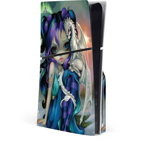 Winter Fairy With Frost Dragon by Jasmine Becket-Griffith PlayStation PS5 Skins