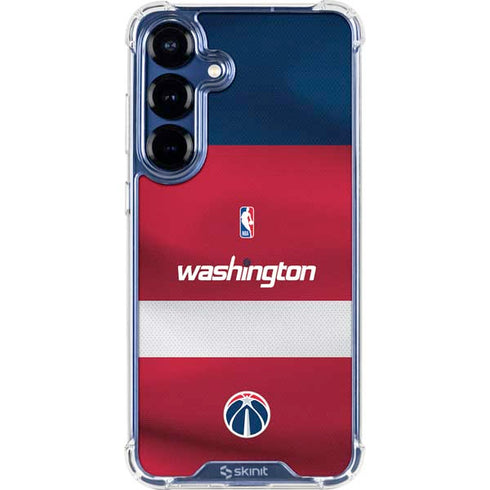 NBA Washington Wizards Jersey Galaxy S25 FE Clear Case