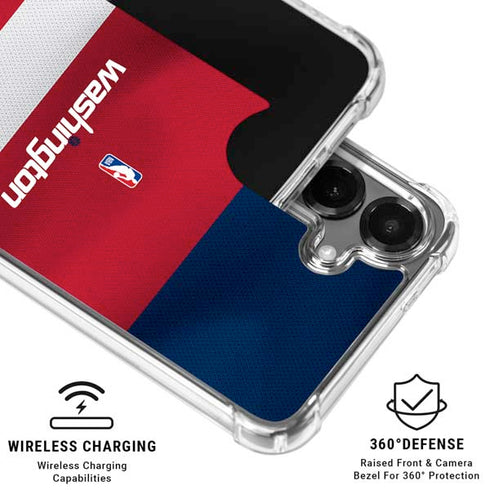 NBA Washington Wizards Jersey Galaxy S26 Plus Clear Case