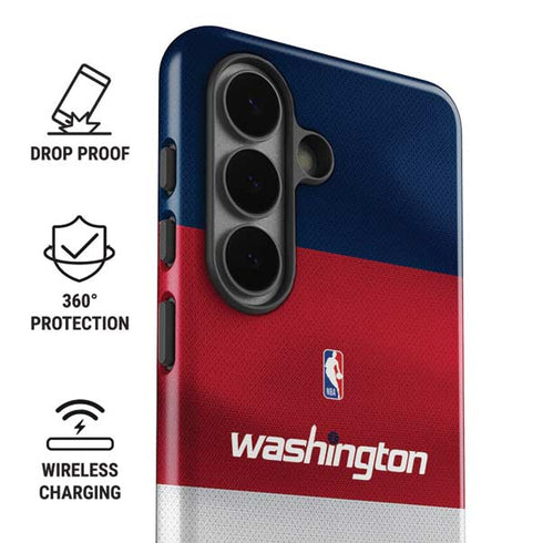 NBA Washington Wizards Jersey Galaxy S26 Plus Impact Case