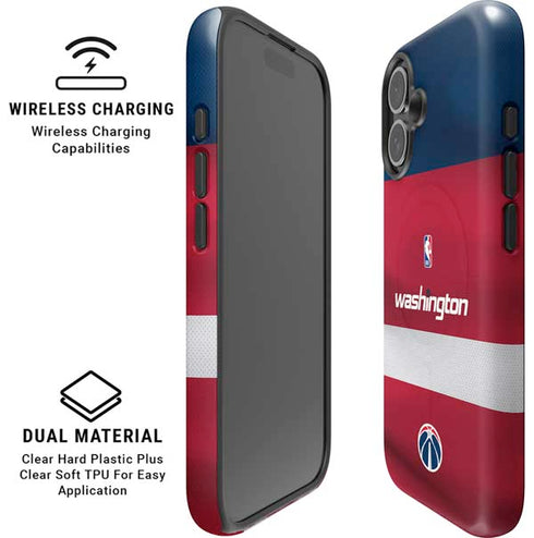 NBA Washington Wizards Jersey iPhone 16 Magsafe Impact Case