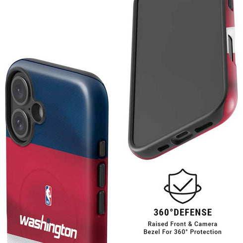 NBA Washington Wizards Jersey iPhone 16 Plus Magsafe Impact Case