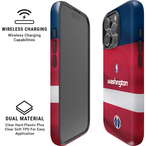 NBA Washington Wizards Jersey iPhone 16 Pro Magsafe Impact Case