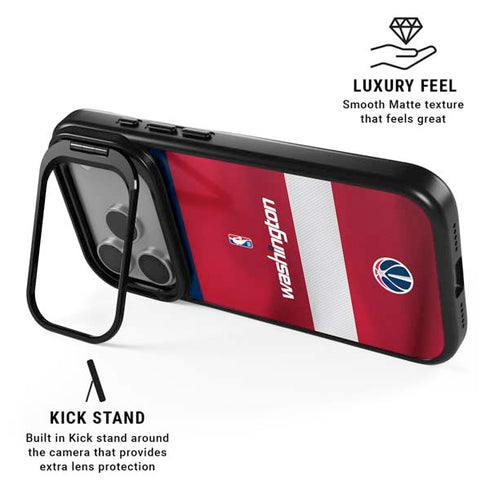 NBA Washington Wizards Jersey iPhone 17 Pro Kickstand Case
