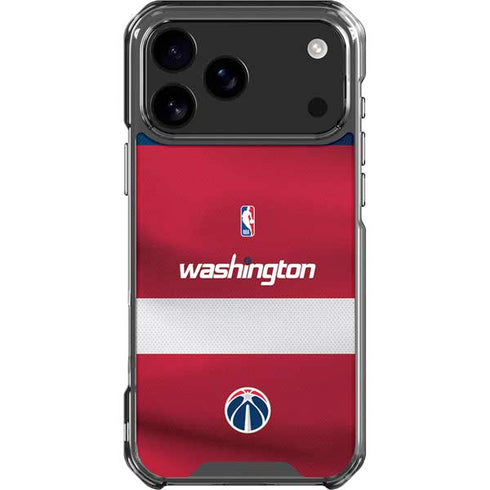 NBA Washington Wizards Jersey iPhone 17 Pro Max Clear Case