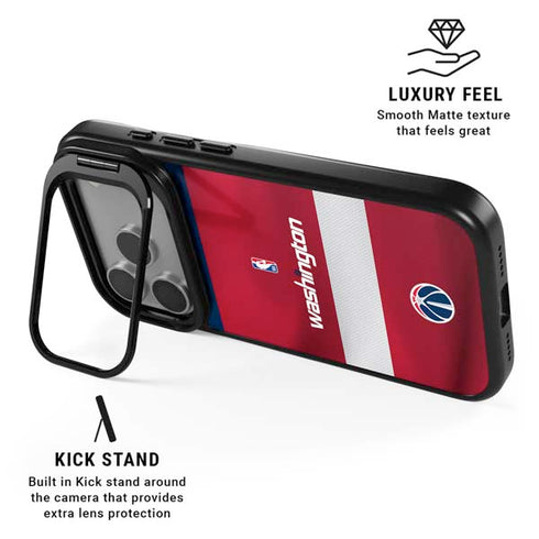 NBA Washington Wizards Jersey iPhone 17 Pro Max Kickstand Case