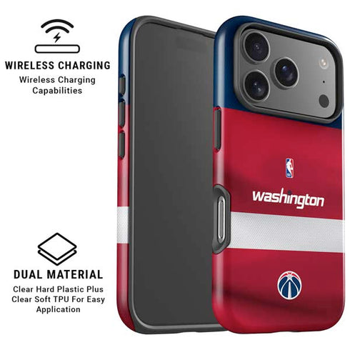 NBA Washington Wizards Jersey iPhone 17 Pro Max Magsafe Impact Case