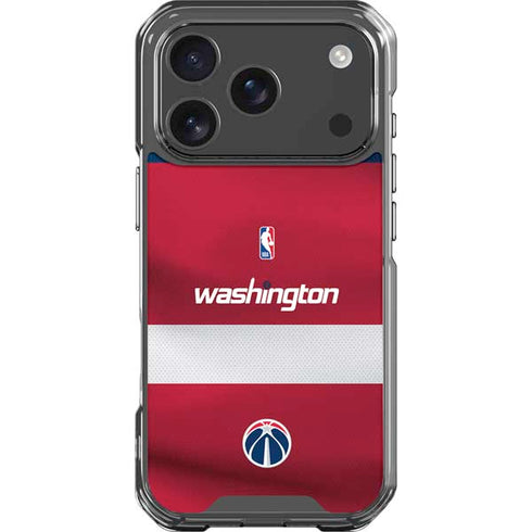 NBA Washington Wizards Jersey iPhone 18 Pro Clear Case
