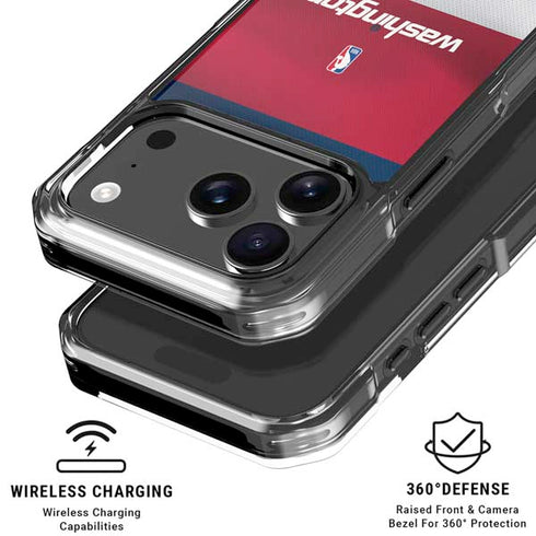 NBA Washington Wizards Jersey iPhone 18 Pro Clear Case