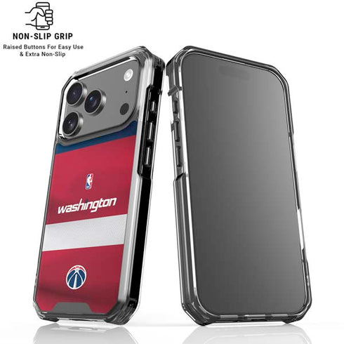 NBA Washington Wizards Jersey iPhone 18 Pro Clear Case