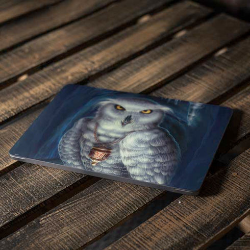 White Owl by Ed Beard Jr Apple MacBook Air Skin