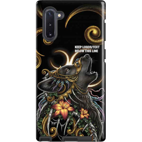 Wolf Howling by Sarah Richter Galaxy Cases